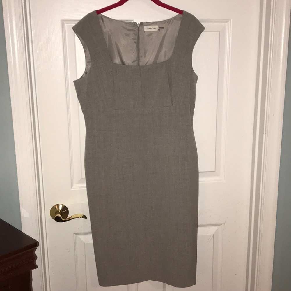 Gray Business Dress